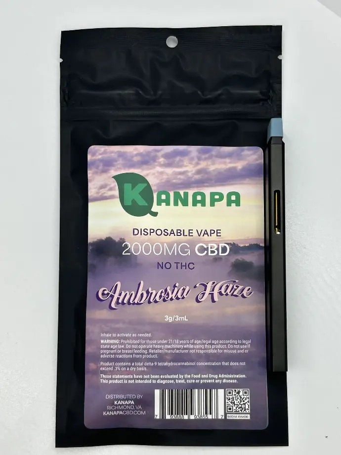 Kanapa Ambrosia Haze 2000mg CBD Disposable  