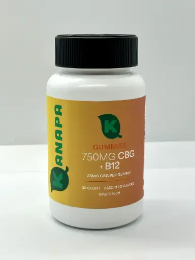 Kanapa 25mg CBG Gummy + B12(30ct)