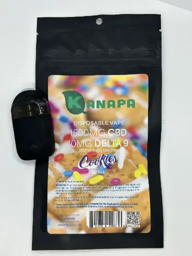 Kanapa Cookies 40mg THC 1500mg CBD Disposable 