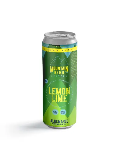 Mountain High Seltzer Lemon Lime 2mg THC 4mg CBD