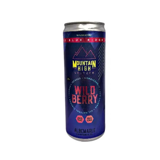 Mountain High Seltzer Berry 2mg THC 4mg CBD