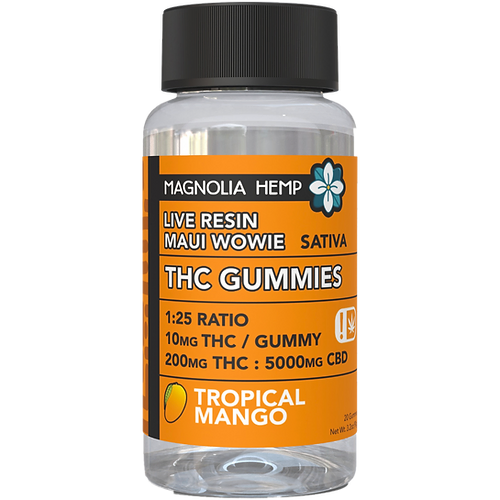 Magnolia Hemp 25:1 Gummies 200mg THC- 10mg per gummy